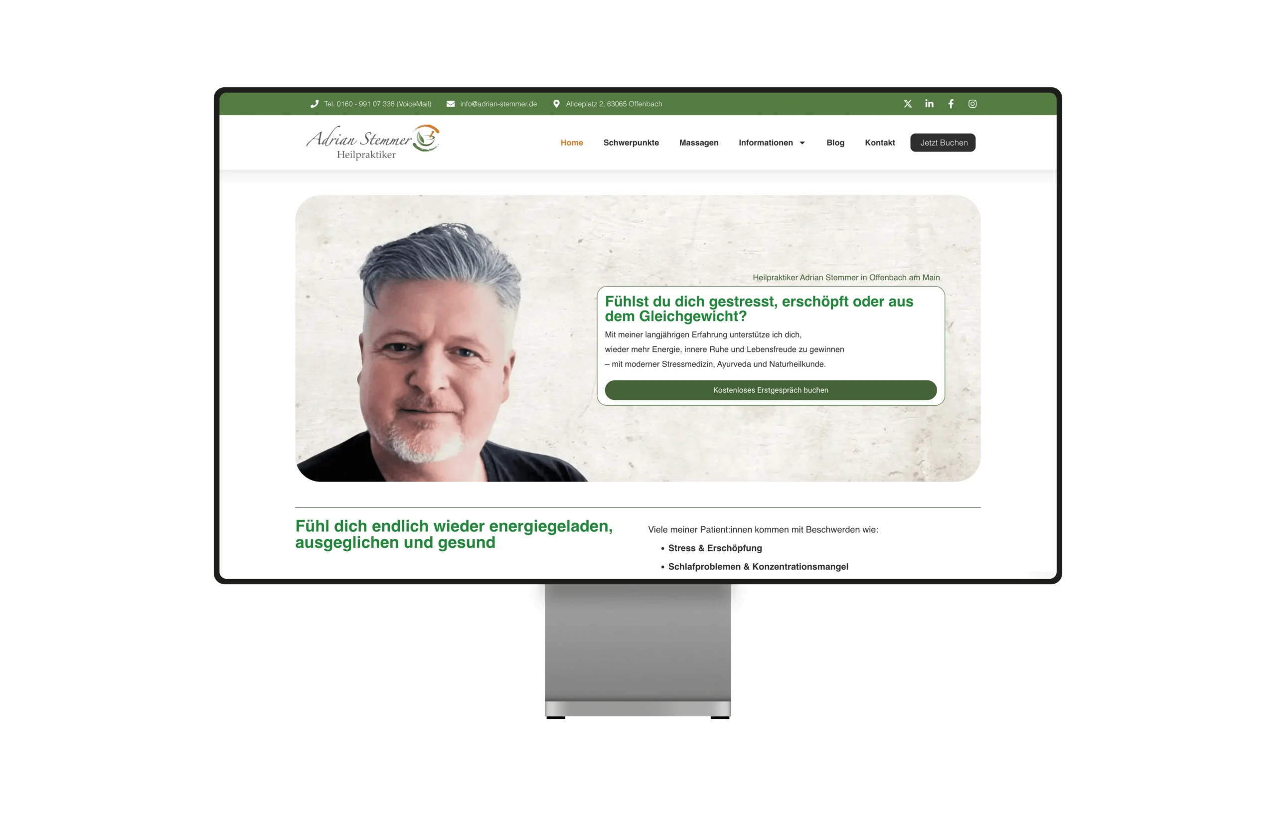 Adrain Stemmer Heilpraktiker Homepage